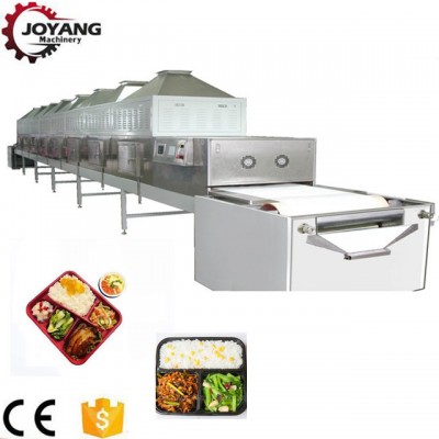 Microwave Conveyor Nutritious Meals Heating Sterilization Machine