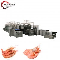 Industrial Tunnel Shrimp Seafood Microwave Thawing Machine