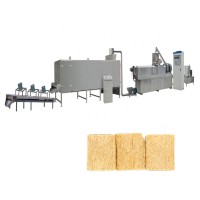 factory manufacturer stainless steel 200-250kg/h small capacity soya chunks machine protein meat extruded