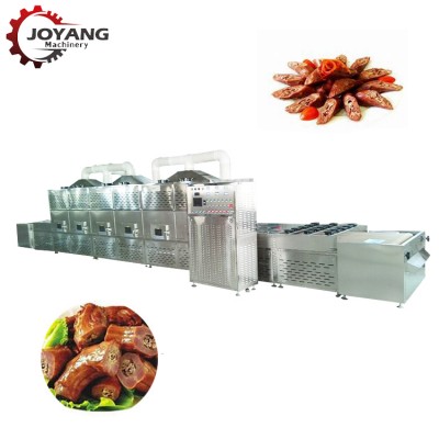 Conveyor Belt Microwave Degreasing Machine For Duck Neck