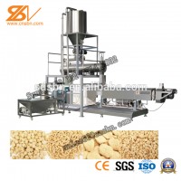 TVP TSP extruded soyabean protein chunks making machine vegetarian meat processing line