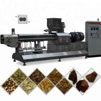 Fully Automatic Twin Screw Extruder Textured Soy Protein Machine Artificial Meat Making Machine